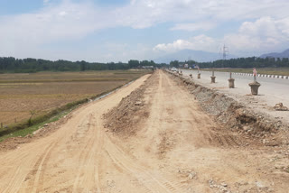 Emergency landing airstrip on NH-44 in South Kashmir