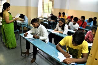 inter second year exams starts from today in lock down time