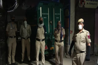 Delhi Police even alert in night