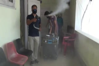 New technology sanitizer machine in darrang