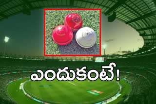 Why are not used white ball ib test matches and red ball in ine day matches