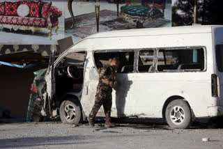 Bus strikes roadside bomb in southern Afghanistan, 9 killed