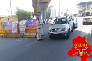 Police alert near border Kalindi Kunj delhi