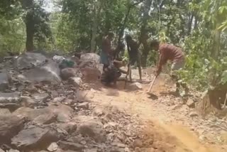 villagers do Road construction