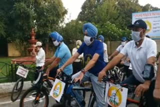 patiala police organised bicycle rally