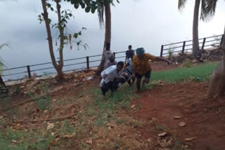 a mother sucide with her two childern at krishnalanka in vijayawada, krishna district