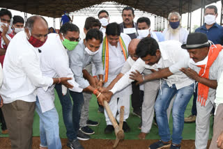 Labor Minister Shivkumar Dahria Bhoomipujan