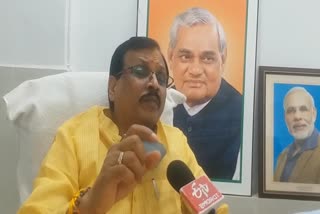 BJP MP Guman Singh Damore talks to ETV bhart