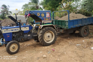 Cases Registered on farmers to transport sand in ananthapuram district