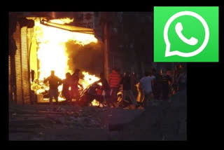 Whatsapp group created during peak rioting, few members were active rioters