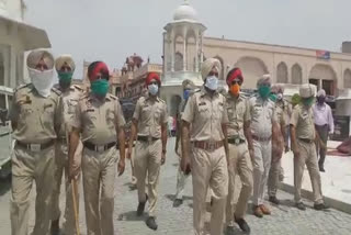 Amritsar, Operation Blue Star, Darbar Sahib complex ,Police flag march