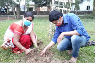 Tree Plant Distribution at Morigaon before World Environment Day