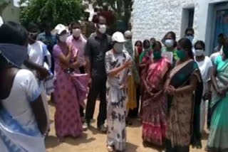 Collector Sheik Yasmin Basha in Govardhanagiri village