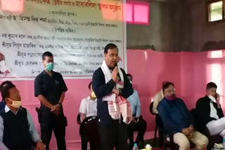 Reaction of Himanta biswa sarma lakhimpur assam etv bharat news