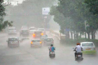 Cumulonimbus clouds in Hyderabad city