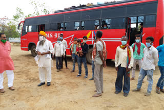 Migrant laborers in Sheopur