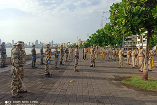 Appointment of CISF for Physical Distanceing on Marine Drive