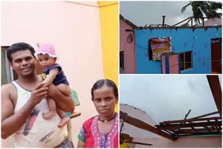 houses Damage in Ratnagiri due to nisarga cyclone