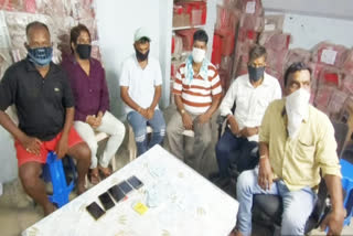 poker base raids at pvn nagar malkajgiri Six people arrested