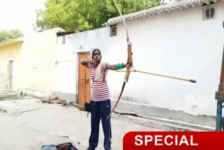 Archery national player selling vegetables, Archer sonu khatoon