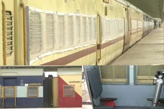 10 railway coaches converted into isolation ward for #COVID19 patients, at Shakur Basti railway station.