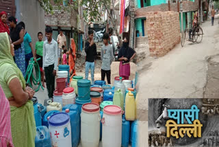 Shortage of drinking water in C block of Gauri Shankar Enclave