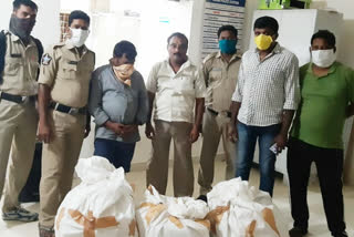 police take over gutka packets in bucchimpeta at srikakulam district