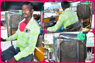 auto driver new Cooler innovation with old materials in guntur district