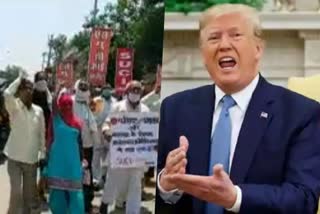 protest against donald trump India