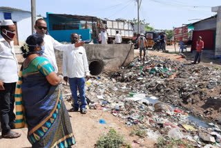 special sanitation work taking place in the  Nizamabad city