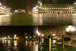 Venice flooded by unusual high tide, 3rd highest for June