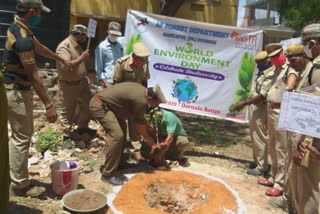 world environment day celebrated by pedda dornala forest officers