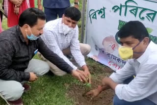 Bhabesh Kalita Environment day Celebration at Rangia