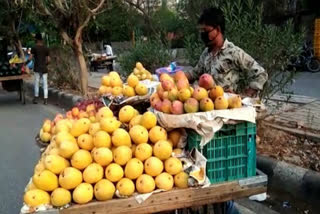 Condition of fruit vendors during lockdown period corona virus