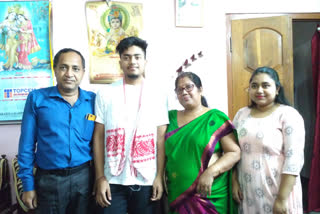 ritwik kumar sut from raha secured 10th position in hslc exam