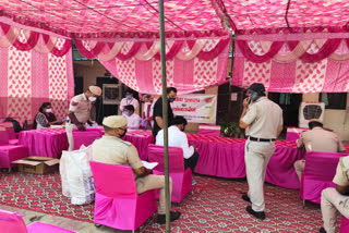 medical camp organized for police staff in baba haridas nagar due to covid 19