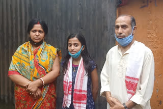 puja benerjee from barpeta district secured 10th position in hslc exam