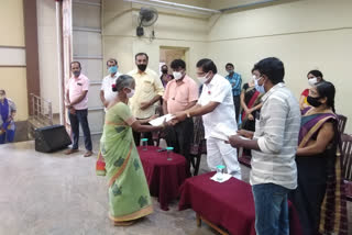 MLA issued the household Charter to the beneficiaries in Puttur