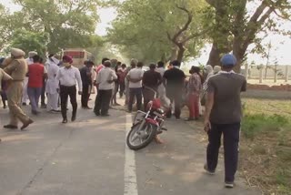 terrible road accident in faridkot