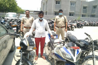 Vehicle thief arrested with stolen bike in Noida