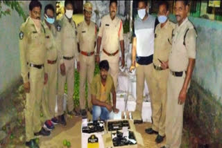 krishna district police seized illegal liquor