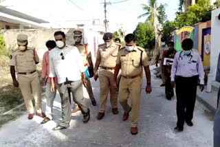 Guntur district SP ch. vijayarao visitted in corona Red Zones Bethani Colony, Narashettivaripalem