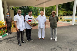 Katti Brothers and Nirani Met CM BSY