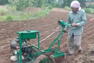 automated plough with scooter engine