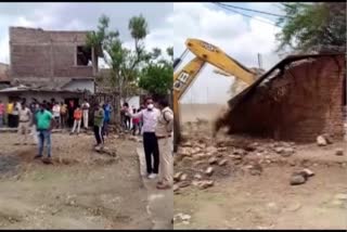 Locals demolish house of rape accused in MP's Dhar