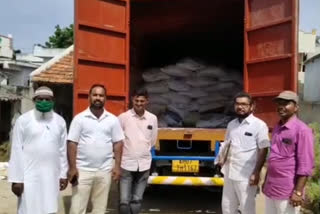 revenue officers sizied  ration rice in nuthalapaadu