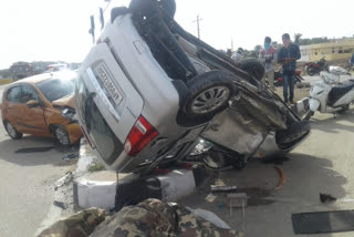 Road Accident At Bhuvanagiri