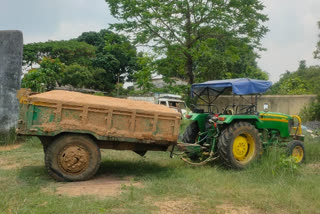 illegal trading of sand in Giridih, बालू के अवैध कारोबार के खिलाफ हुई कार्रवाई