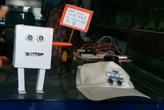 Robot for maintain social distance