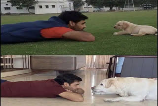 Indian cricketer Bhuvneshwar Kumar posts ‘then and now’ pictures with his doggo.